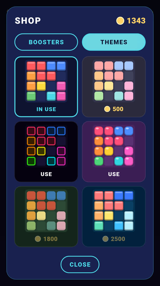 Theme shop with block styles